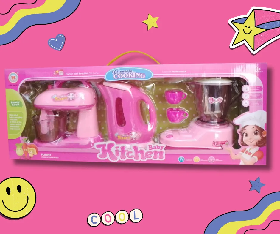 Kit de cocina de juguete para niños y niñas