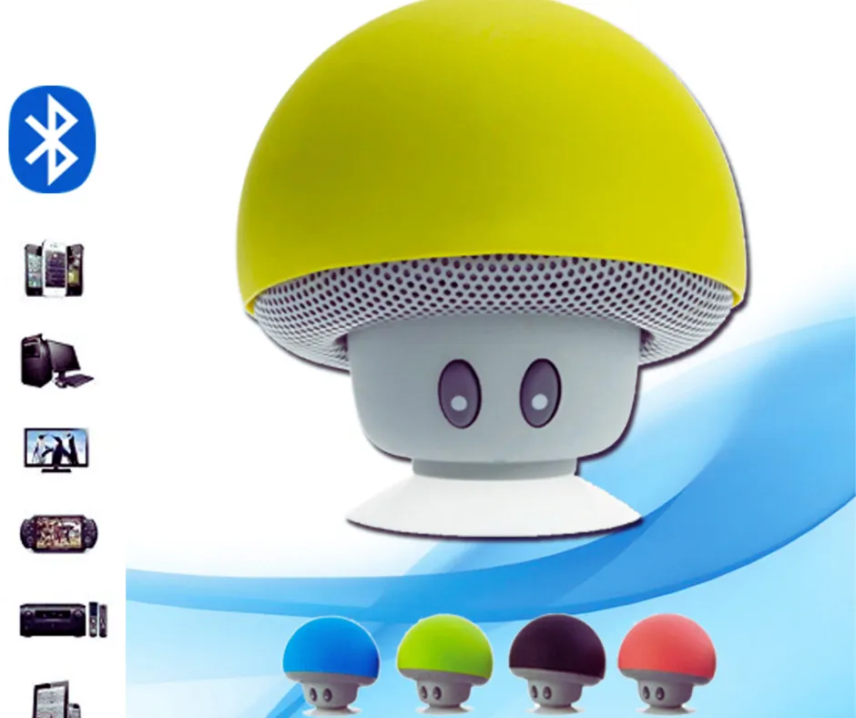 Miniparlante con diseño de hongo