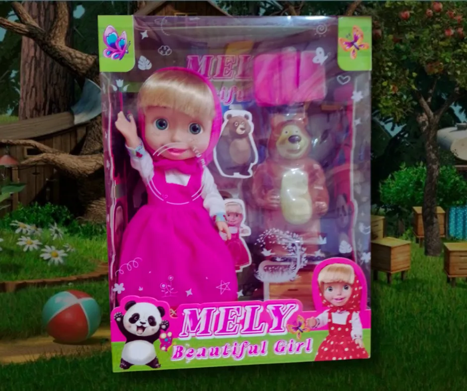 Muñeca de Masha y el Oso para niñas